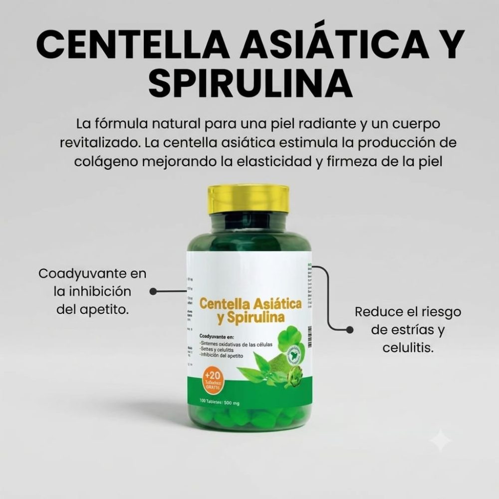 CENTELLA ASIATICA Y SPIRULINA